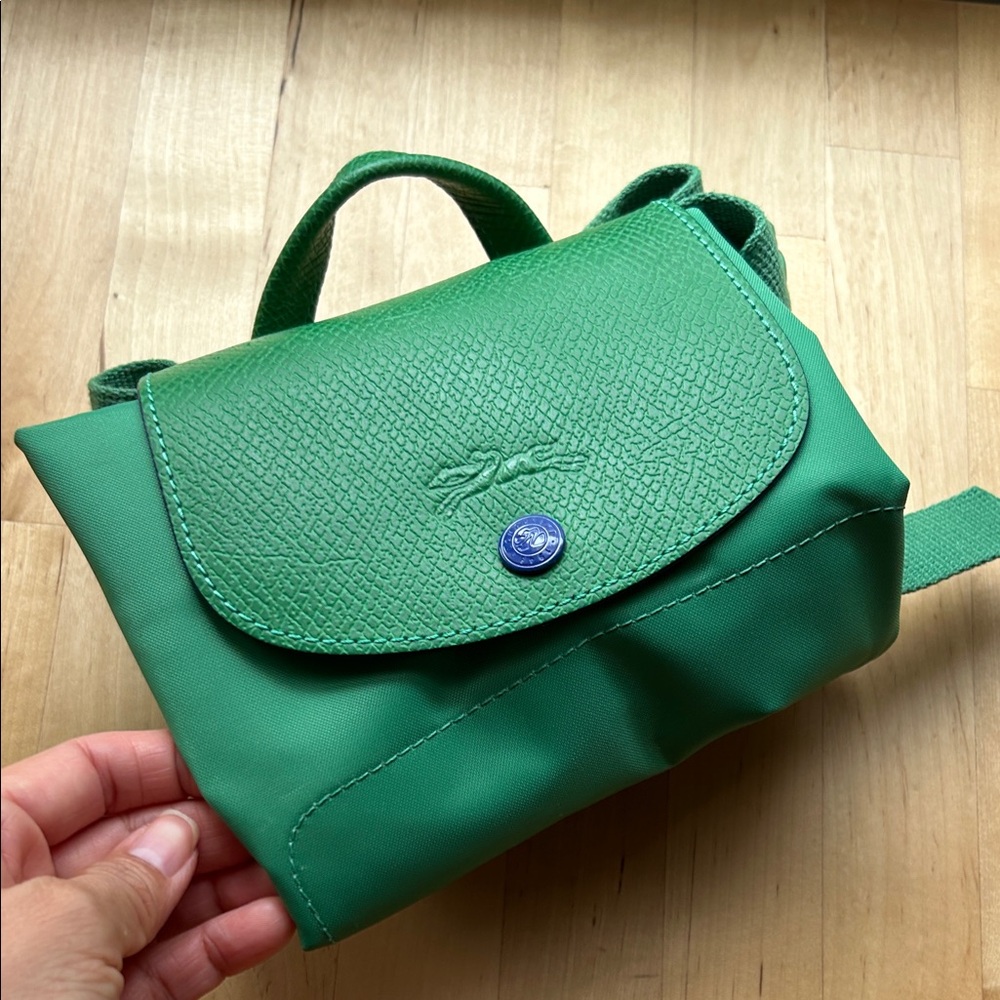 EUC! Longchamp Green Backpack - Picture 2 of 8